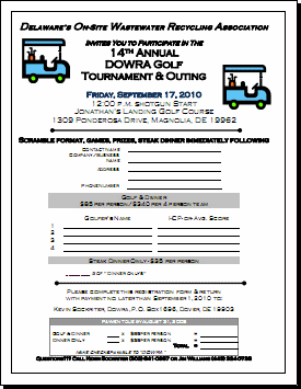 Team and Dinner Registration
