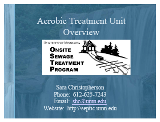 Aerobic Treatment Unit Overview
