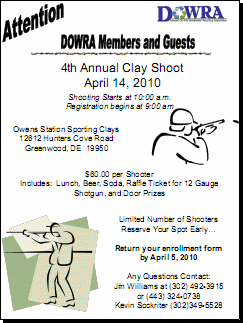 Clay Shoot Signup