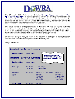 Presenter/Exhibitor Contract