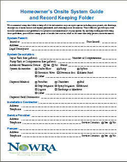 Homeowner Onsite System Guide